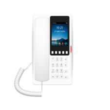 Teléfono IP Wi-Fi Hotelero con PoE, Puerto USB de Carga y Pantalla LCD de 3.5