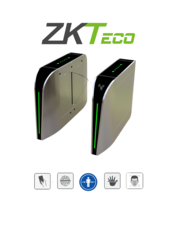 Barrera Peatonal Tipo Flap Bidirecc. / 2 Chasis Acero SUS304// Aleta de Acrílico/ 110V