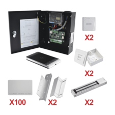 Kit de Control de Acceso con TARJETA para 2 Puertas / TODO INCLUIDO / Software IVMS4200 incluido
