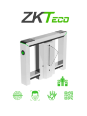 Barrera Peatonal Tipo Flap Bidireccional / Acero inoxidable