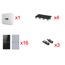 Kit Solar Interconexion / 10kW 220Vca / Inversor HUAWEI / Montaje Incluido